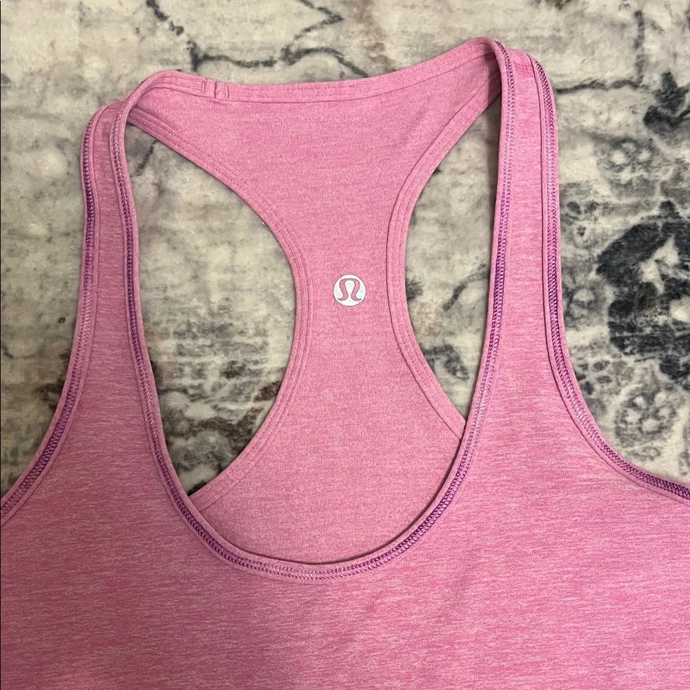lululemon athletica Heathered Pink Racerback Tank - Picture 4 of 9